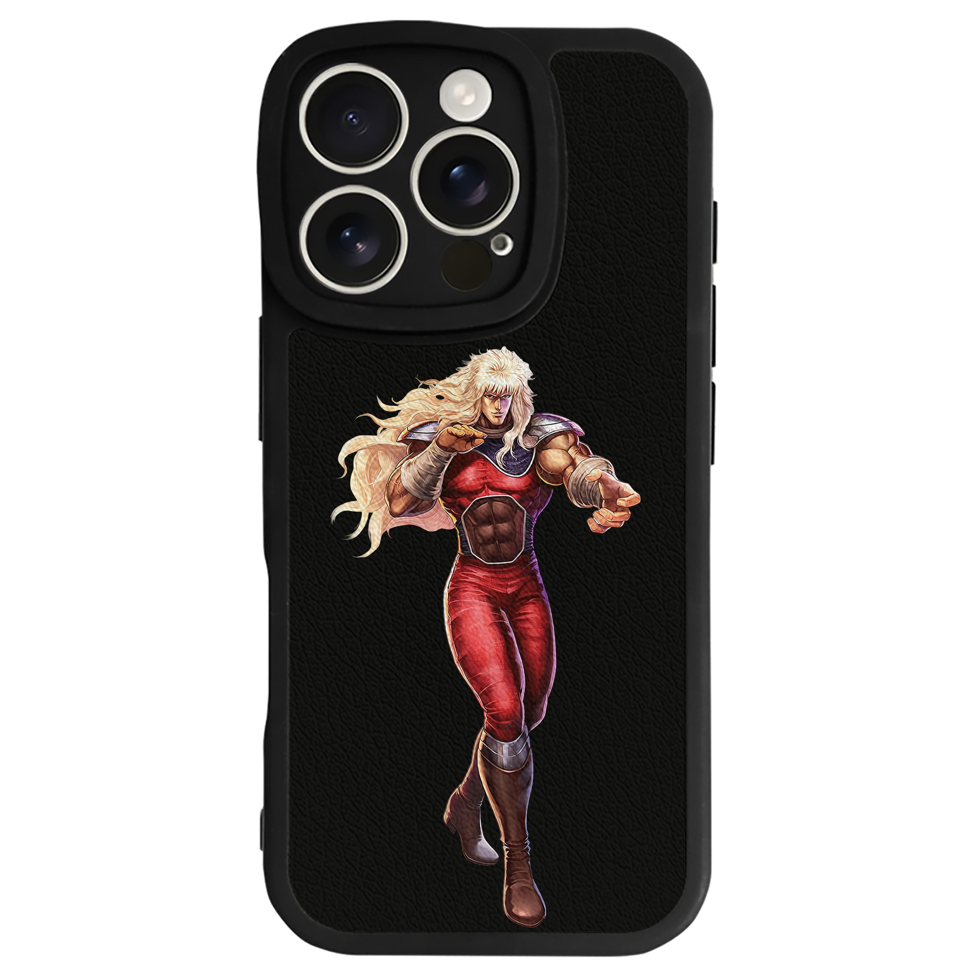 （画像用） 北斗の拳 Fist of the North Star 【iPhone 16シリーズ対応】シリコンスマホケース（レザー調） 材質：シリコン